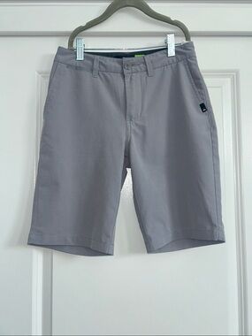 Quiksilver boys Light Gray Flat Front Shorts